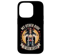 Sexy Motocicleta Mujer Jinete Biker Babe Otro Paseo Su Barba Carcasa para iPhone 14 Pro