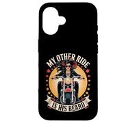 Sexy Motocicleta Mujer Jinete Biker Babe Otro Paseo Su Barba Carcasa para iPhone 16