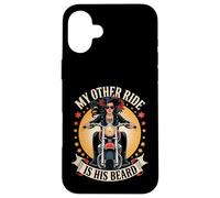 Sexy Motocicleta Mujer Jinete Biker Babe Otro Paseo Su Barba Carcasa para iPhone 16 Plus