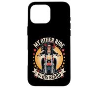 Sexy Motocicleta Mujer Jinete Biker Babe Otro Paseo Su Barba Carcasa para iPhone 16 Pro Max