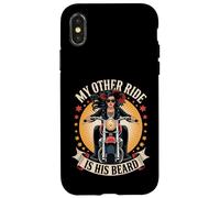 Sexy Motocicleta Mujer Jinete Biker Babe Otro Paseo Su Barba Carcasa para iPhone X/XS