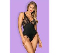 Sexy Mujer Mono Tira Teddy Bata con Encaje Negro #UW331