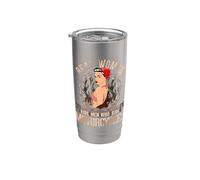 Sexy Real Chick Ride Motocicletas Mujeres Biker Babe Pin Up Vaso térmico de acero inoxidable de doble pared
