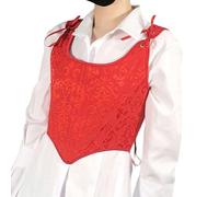 Sexy Reizwäsche Damen Schnürkorsett Corsage Vintage Gothic Bustier Dreidimensionaler Halt ohne die Brust zu drücken Top Übergröße Satin Floral Boned Korsett Oktoberfest Halloween Shapewear, RD1., S