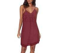 Sexy Strapless Midi Dress with Lace Trim for Women in Solid Colour(Rd2,5XL)