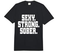 Sexy Strong Sober Anonymous Alcohólicos AA NA Living Sober Comfort Colors Adult Heavyweight T-Shirt