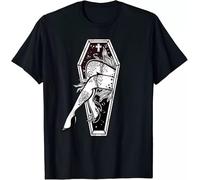 Sexy Zombie Legs Flash Tattoo Coffin T-Shirt Black XXL
