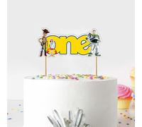 Seyal® Decoración para fiesta de cumpleaños - Toy Story One Cake Topper