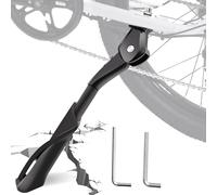 SEYBAO Pata de Cabra para Bicicleta 24-29 Pulgadas, Antideslizante Soporte Lateral, Ajustable en Altura Soporte de Aluminio,Carga Máxima 35kg, para Bicicleta, MTB, E-Bike