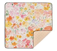 Seychelles Orkid Payanke Beauty Summer Flowers Soft Thick Baby Gym & Activity Mat for Floor Portable Baby Gateando Mat para bebés y niños pequeños, 50 x 50 pulgadas