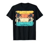 Seychelles Palmeras en una Isla La Digue Recuerdo Camiseta