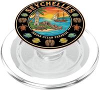 Seychelles Round Travel Souvenir City Landmark Turista Regalo PopSockets PopGrip para MagSafe