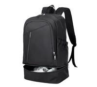 seyfocnia Mochila de gimnasio, mochila con compartimento para zapatos, mochila deportiva, Negro, 51 cm, Mochilas Daypack