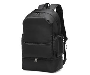 seyfocnia Mochila de gimnasio para hombre, mochila impermeable con compartimento para zapatos, mochila de viaje ligera, mochila deportiva, mochila casual, Negro clásico., Talla única, Casual