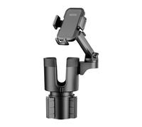 SEYIMTU Soporte para teléfono de PC, ABS con rotación de 360°, expansor 2 en 1 con agarre de silicona para coche, camión, SUV, RV y barco