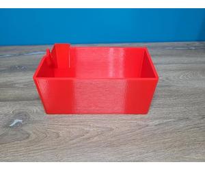 SEYLAB | Bandeja de residuos para sobrevertidos, compatible con BROTHER M343D/1034DX/1334DS, impresa en 3D en Francia Bandeja sobredesechadora (rojo)
