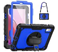 SEYMCY Funda para tablet Lenovo Tab M9 de 9 pulgadas 2023, TB-310FU, Lenovo M9 con protector de pantalla, soporte giratorio de 360°, correa de mano, correa para hombro, funda a prueba de golpes Lenovo