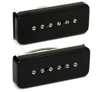 SEYMOUR DUNCAN - Microfono de guitarra eléctrica - Juego de pastillas P90 para guitarra eléctrica Antiquity con tapas negras