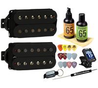 Seymour Duncan Pegasus/Sentient 6 cuerdas Humbucker Pickup Set 11108 - 95-b Bundle con adornos de afinador, púas, Kit de cuidado