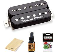 Seymour Duncan SH-2n Jazz Model Humbucker Pastilla de cuello, incluye paquete variado Dunlop y kit de pulido (negro)
