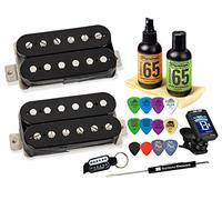 Seymour Duncan Slash 2.0 - Juego de pastillas Humbucker para guitarra eléctrica con Tonebird Care, púas, afinador, paquete de herramientas Hotter APH-2 11104-20 (negro)