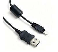 SEYUGOPTI Cable USB de repuesto de 12 pines para cámaras digitales Casio EX-S10 S12 H10 F1 FS10 FC100 Z1 Z2 Z8 Z9 Z11 Z20 Z29 Z77 Z80 Z100 Z200 Z270 EX-TR100 0 TR20 0 ZR20 ZR300