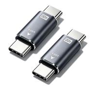 SEYUGOPTI Paquete de 2 adaptadores tipo C macho a tipo C macho, extensor de conector USB tipo C, 40 Gbps 8K a 60 Hz para Thunderbolt 4/3, para MacBook Pro/Air, laptop, teléfonos y más dispositivos