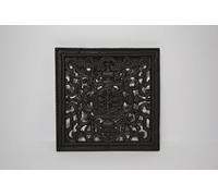 Sezam - Rejilla de ventilación de hierro fundido de 23 x 2 x 23 cm, para estufas de azulejos, estufas de leña y chimeneas - Rejilla de aire caliente - Rejilla de ventilación para horno, conducto de