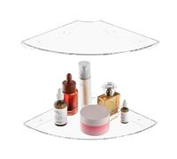 Sezanrpt 24 x 24 cm acrílico esquina flotante estante conjunto de 2, estantería de pared de esquina transparente para decoración del hogar, altavoces, cámaras de seguridad, baños, plantas, figuras,