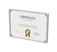 Sezanrpt - Marco de fotos de acrílico transparente, marco de fotos magnético para mesa, marco de fotos independiente para fotos y certificados, 20 x 30 cm