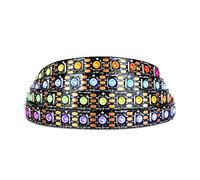 SEZO WS2812B ECO 1M 100LEDs DC5V Tira de LED Direccionable Individualmente SMD5050 100 Pixel Dream Color Programable Tira de luz LED Flexible IP30 No Impermeable PCB Negro (WS2812E)