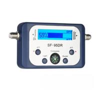 SF-95DR - Receptor de señal de TV para buscador de satélites con brújula integrada, pantalla LCD y retroiluminación azul para uso FTA de banda C Ku Ka