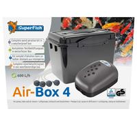 Sf Caja de Aire Núm 4 Set Aireación Estanque Bomba Oxígeno 600L/H Con Cubierta