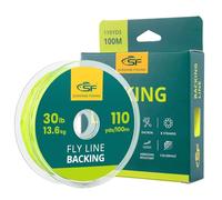 SF Fly Fishing Dacron - Cuerda Trenzada para Trucha (13,6 kg, 100 m/108 yds), Color Amarillo Fluorescente