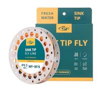 SF Línea de Pesca con Mosca, línea de Pesca con Mosca, línea de Punta de hundimiento Flotante, Color Naranja/Negro, WF8F/S IPS3