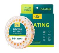 SF Línea Flotante de Pesca con Mosca con Anillo Soldado - Líneas de Vuelo Delanteras - Naranja - WF6F - 22,7 m