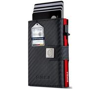 SF SCOFIELD Trinity Wallet I Pop Up Tarjetero Hombre con Monedero 10 - 12 Tarjetas I Tarjetero I Protección RFID I Tarjetero I Tarjetero I Tarjetero I Cartera I Cartera Hombre I Smart Wallet, Carbon -