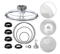 SF801101 - Kit de juntas de sellado y cubierta de trampa de hojas para bomba de filtro de arena de 12 pulgadas que proporciona un sellado fiable y protección contra hojas y escombros