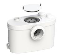SFA 0015UP SANI PRO XR UP - Bomba de elevación, perfecta para la instalación de un cuarto de baño, evacúa aguas residuales y válvulas hasta 5 verticalmente o 100 metros horizontalmente, color blanco