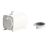 SFA HIFLOOR 2 Bomba de elevación, 220 V, Blanco | Ducha italiana - Inalámbrica - Alto caudal - Bomba: 29,5 x 17,8 x 29,8 cm - Desagüe: Ø21 x 23,7 x 6,8 cm - 400 W