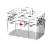 SFALCI botiquín Primeros Auxilios vacío, Caja médimúltiples Capas, Caja Almacenamiento botiquín Primeros Auxilios, Caja médigran Capacidad a Prueba Polvo con asa y h