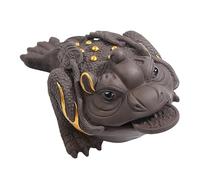 SFANIIX Amantes del té decoración del hogar oro pintado púrpura té de arena mascota, almohadilla de oro té mascota, mesa de té Kung Fu té conjunto de pequeños adornos té para mascotas té chino mascota