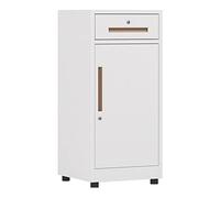 SFANIIX Archivador con Cerradura, 1 cajón y 1 Puerta, archivador Vertical for Oficina en casa(C)