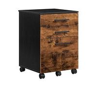 SFANIIX Archivador de Oficina con 3 cajones, Organizador móvil, 5 Ruedas y cajón for Archivos Colgantes.(A)