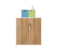 SFANIIX Archivador de Oficina de Varios Niveles con Cerradura, Armario bajo de Madera for Impresora, Soporte de Escritorio for Impresora Que también Sirve como Estante de Almacenamiento.(B,S)