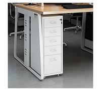 SFANIIX Archivador Delgado con Cerradura, archivador móvil metálico de 5 cajones for Documentos tamaño Legal/Carta/A4(A)