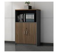 SFANIIX Archivador Lateral de Madera con Puerta, Soporte for Impresora con estantes Abiertos for Oficina en casa(B)