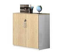 SFANIIX Archivador Lateral de Madera de Dos Puertas con Cerradura, Ideal for Oficina en casa o en el hogar. Medidas: 80 cm × 80 cm × 40 cm.