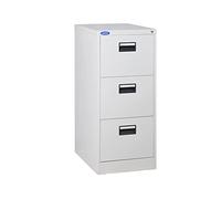 SFANIIX Archivador Lateral metálico de Oficina con cajón, Armario bajo for Oficina en casa(3-Drawers)