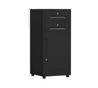 SFANIIX Archivador metálico Vertical Negro con Cerradura, Ideal for Espacios reducidos en la Oficina en casa.(B)